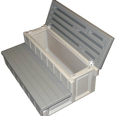 Leisure Accents Spa Step with Storage Compartment On White Background